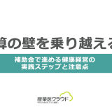 予算の壁を乗り越える！補助金で進める健康経営の実践ステップと注意点